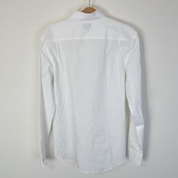 J. Crew Factory Crewcuts Boys' Long Sleeve Flex Thompson Shirt White Sz 16 J5099 - Picture 3 of 8